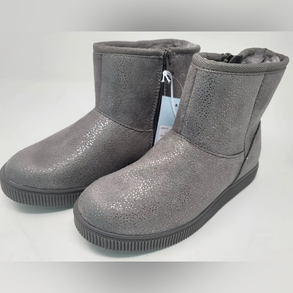 Cat & Jack- Girls Holland Boots- Gray- Size 1- New With Tags